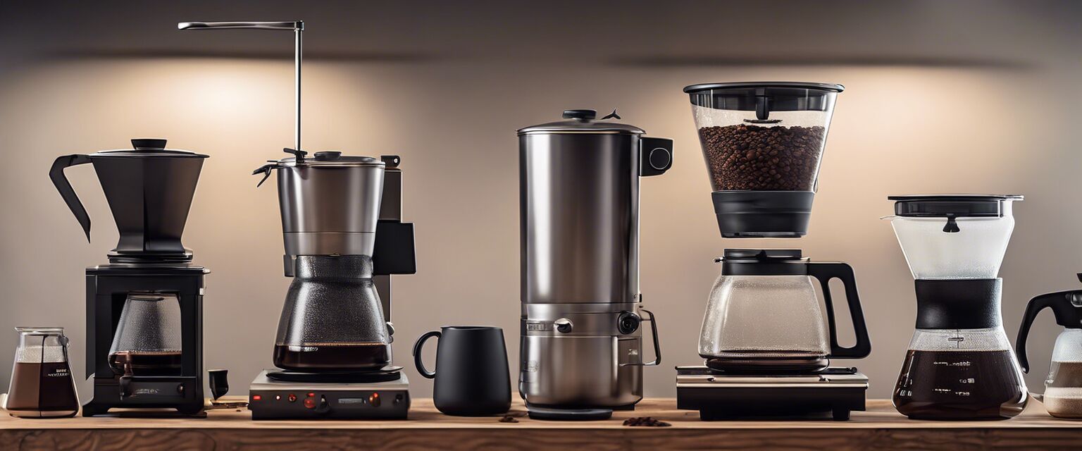 Coffee brewing methods equipment